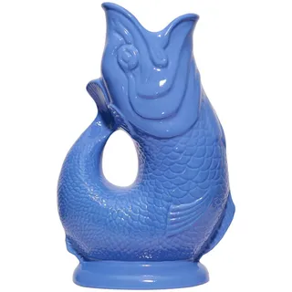 Gluckigluck Karaffe mit „Gluck-Gluck“-Geräusch 27,5/17/9,5 cm , Blau , Keramik , Tiere , 1.2 L , Organisch , handgemacht , Geschirr, Kannen & Karaffen, Wasserkaraffen & Krüge
