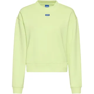 HUGO Blue Sweatshirt »Delessa«, mit Logoaufnäher, grün