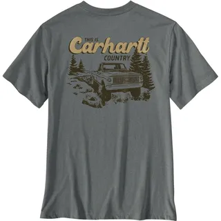 Carhartt Irvine Truck, T-Shirt - Grau/Braun - M