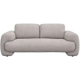 flexlux Couch Polyester 3-Sitzer Beige