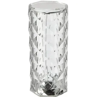 Cepewa Tischleuchte mit Touchfunktion | Nachttischlampe aufladbar mit USB Kabel | Helligkeit regulierbar | Farbwechsel | warmweiß | inkl. Ladekabel (1x Tischleuchte Kristallzylinder)