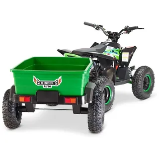 Anhänger für 48V Elektro Kinder Quad ATV grün 1300W