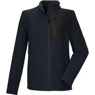KILLTEC Herren, Sherpa Fleecejacke mit Stehkragen KOW 105 MN FLC JCKT, schwarz, blau, L, 43455-000
