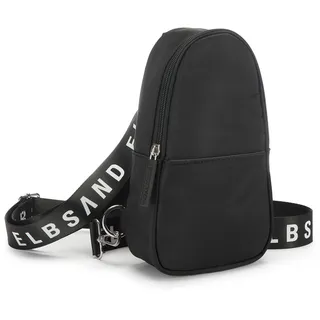ELBSAND kleiner Rucksack Umhängetasche Kunstleder Black