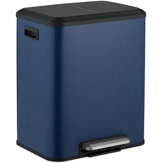 Relaxdays Mülltrennsystem 15 l Blau