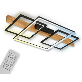 Briloner Cadre 1 LED schwarz-Holz 75 x 40 x 8 cm
