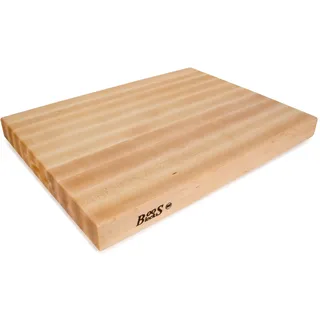 Boos Block Profi-Schneidebrett XXL – Nordamerikanisches Ahorn Schneidebrett Holz Gross – Antibakteriell – Hackbrett – Hackblock – Lebensmittelecht – 61 x 46 x 6 cm