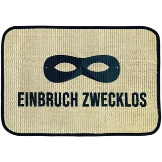 WohnDirect Fussmatte Eco-Sisal , Anthrazit , Textil , 45x75 cm , Oeko-Tex® Standard 100 , Teppiche und Böden, Schmutzfangmatten, Fußmatten