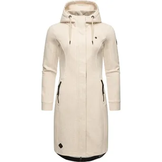 Ragwear Kapuzensweatjacke »Kurzmantel Letti Long«, beige
