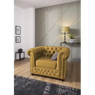 Home Affaire Chesterfield-Sessel New Castle 104 x 72 x 86 cm Gelb
