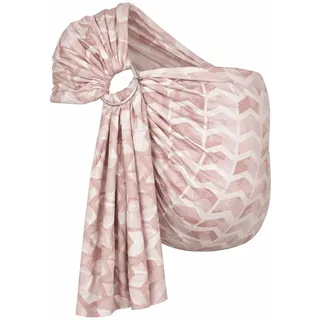 Hoppediz Ring-Sling, Baby-Tragetuch ab Geburt, 100 % kbA-Baumwolle, Design Amsterdam rose