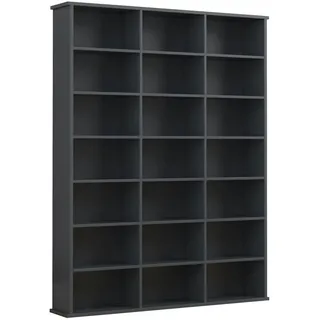 VCM Bücherregal 105 x 19 x 0 cm Schwarz
