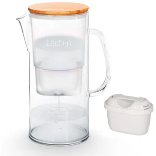 Lauben 32GW Wasserfilter Kanne braun/silber 3,2 l