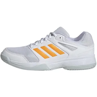 adidas Damen, Speedcourt Women Indoor Shoes, FTWR White/Pure Tangerine/Crystal sky, 38, EU