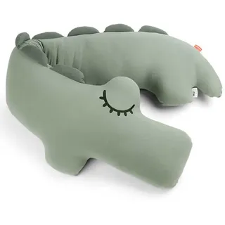 Done By Deer Bequemes Krokodil-körperkissen - Green - One Size
