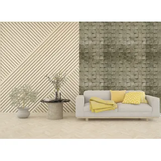 queence Fototapete »Steinoptik Mosaik« Motiv   bedruckt glatt Wandpaneele, selbstklebend, Tapete, Sticker, Wanddeko, XXL-Fotomotiv, grau