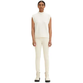 TOM TAILOR Damen Alexa Slim Samthose 1034190, 28130 - Soft Buttercream, 32W / 32L