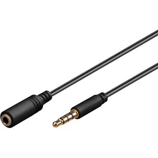 goobay Audiokabel 3,5mm Klinken-Stecker / 3,5mm Klinken-Buchse 5,0m (62481)