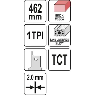 Yato YT-33961 Blatt de Säge de Stichsäge, de Dekupiersäge de Dekupiersäge und de Säbelsäge 1 Stück(e)