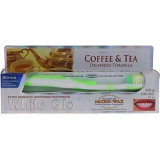 Bild White Glo, Zahnpasta, SET Coffee & Tea Drinkers Formula aufhellende Zahnpasta 100ml + Zahnbürste