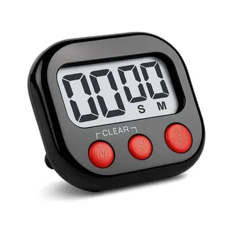 Küchentimer,Eieruhr Digital Timer,Digital Timer & Kitchen Timer als Kurzzeitwecker Digital für Küche, Schule, Büro, Freizeit,Eieruhr Digital mit Lautstärke, Display & Befestigung
