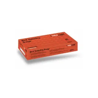 Meditrade Meditrade, Schutzhandschuhe, Industrade® unisex Einmalhandschuhe Nitril StellarGrip Orange orange Größe S 50 St.