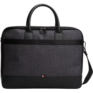 Tommy Hilfiger Herren Laptoptasche Nylon Travel mit Tragegurt, Schwarz (Melange), Einheitsgröße