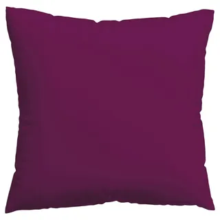 Schlafgut Kopfpolsterbezug , Violett , Textil , Uni , 80x80 cm , Textiles Vertrauen - Oeko-Tex®, AZO-frei, Oeko-Tex® Standard 100 , bügelleicht, bügelfrei , Heimtextilien, Bezüge, Polsterbezüge
