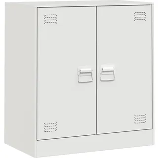 Sideboard Weiß 67x39x73 cm Stahl - Weiß
