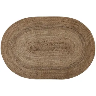 Beliani Kurzflor-Teppich Demirci 180/120 cm , Beige , Naturmaterialen , Oval , 120x180 cm , Teppiche und Böden, Teppiche, Orientteppiche