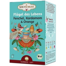 Shoti Maa BioAyurvedaTee Flügel des Lebens Fenchel Kardamom Orange g, Schokolade, 32 g
