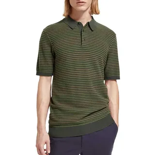 Scotch & Soda 174565 Kurzarm-poloshirt - Military Stripe - L
