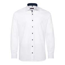 Bild von MODERN FIT Hemd in weiß unifarben, weiß, 45