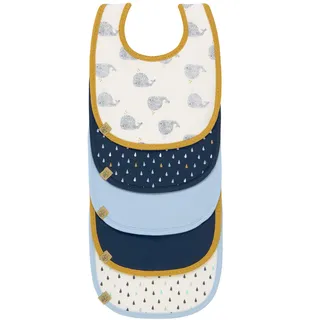 Lässig Lätzchen Set, 5 St.) Klettverschluss Baumwolle wasserdicht/Value Pack Bib