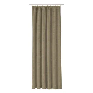 Vorhang WIRTH "Holmsund 288g/qm" Gr. 4, grau (taupe), B:132cm H:200cm, Chenille, Polyacryl, Gardinen, Vorhang