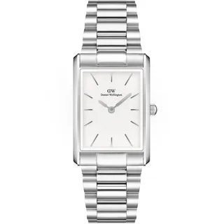 Daniel Wellington Damenuhr Daniel Wellington Bound 3-Link Silver 24 Damen Quarz, japanisch DW-DW00100701 Uhr - Weiß