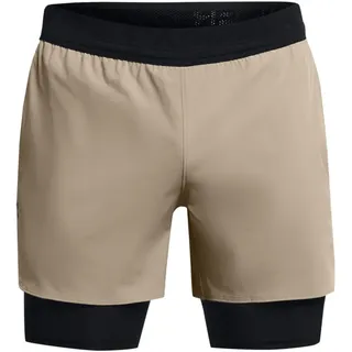 Under Armour Short Peak Woven 2in1 Hosen Timberwolf Beige M