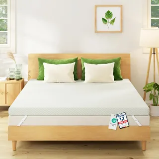 ESSENCE SLEEP Topper 160x200cm H2 7-Zonen für rückenschonenden Liegekomfort | Die schnelle Matratzen-Aufwertung für Gästebett, Jugendzimmer & Schlafsofa – rückenschonend & atmungsaktiv, Öko-Tex