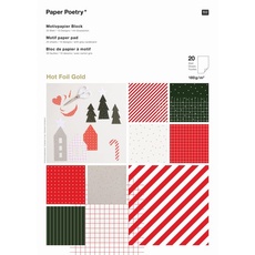 Motivpapierblock I love Christmas, classic , 20 Blatt