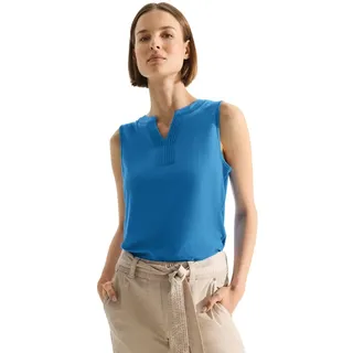 CECIL Damen B321630 Top mit Deko Element, Azure Blue, XXL