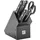 Gourmet 6-tlg, Messerblockset, Schwarz
