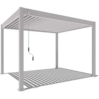 Weide Classic Pavillon Terrassenüberdachung Aluminium 3 x 3,6 M Ivory Sandᅠ