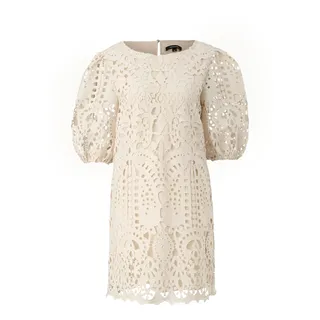 Comma Damen 60.2.61.20.200.2133247 Kleid, 8115 beige, 42