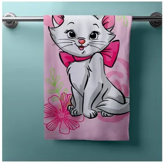 Jerry Fabrics Disney Aristocats Marie Badetuch 70 x 140 cm rosa