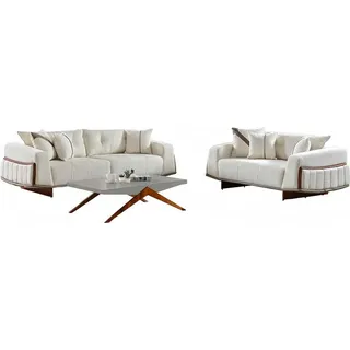 Sofagarnitur Wohnlandschaft Sofa-Set Wohnzimmergarnitur Sessel Polstergarnitur