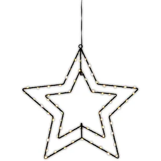 NÄVE Outdoor LED Weihnachtsdeko Fensterstern Schwarz