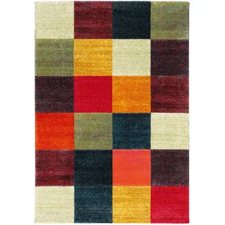 Pergamon Maui Modern Karo Designer-Teppich 80 x 150 cm Kariert