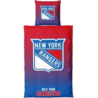 Bettwäsche-Set/Bedding Set 'DOTS' New York Rangers - Blau