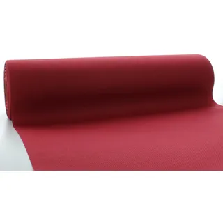 Sovie Horeca Linclass Airlaid Tischläufer Bordeaux - 40cm x 24m - Einfarbiger Einmal-Tischläufer - Perforierung alle 120cm - Ideal für Dekorationen
