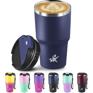 Grsta Thermosbecher- Isolierbecher, Doppelwandig Isoliert, Trinkbecher Auslaufsicher, 100% Dicht, Kaffeebecher to go, 6h Heiß und 8h Kalt, 20oz Thermobecher für Kaffee, Tee, Smoothies und Mehr